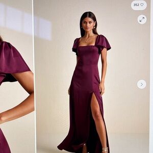 Lulu's Deep Purple Maxi Dress NWOT